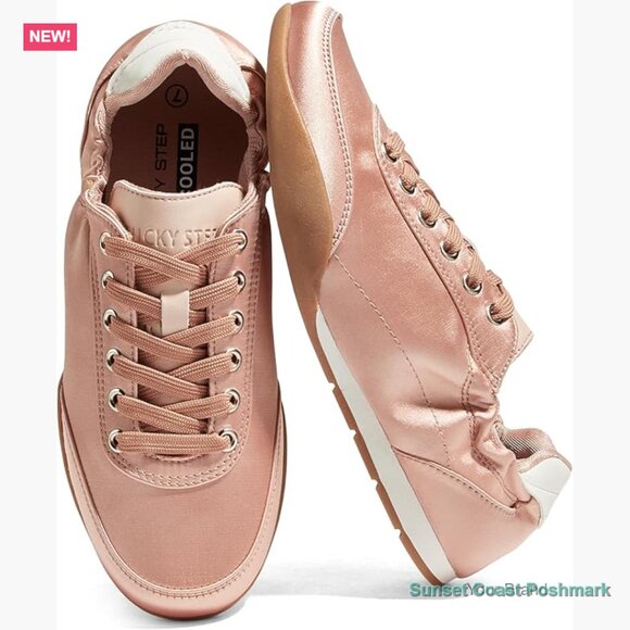 Retro Fashion Sneakers Satin Fabric Lightweight Walking Shoes